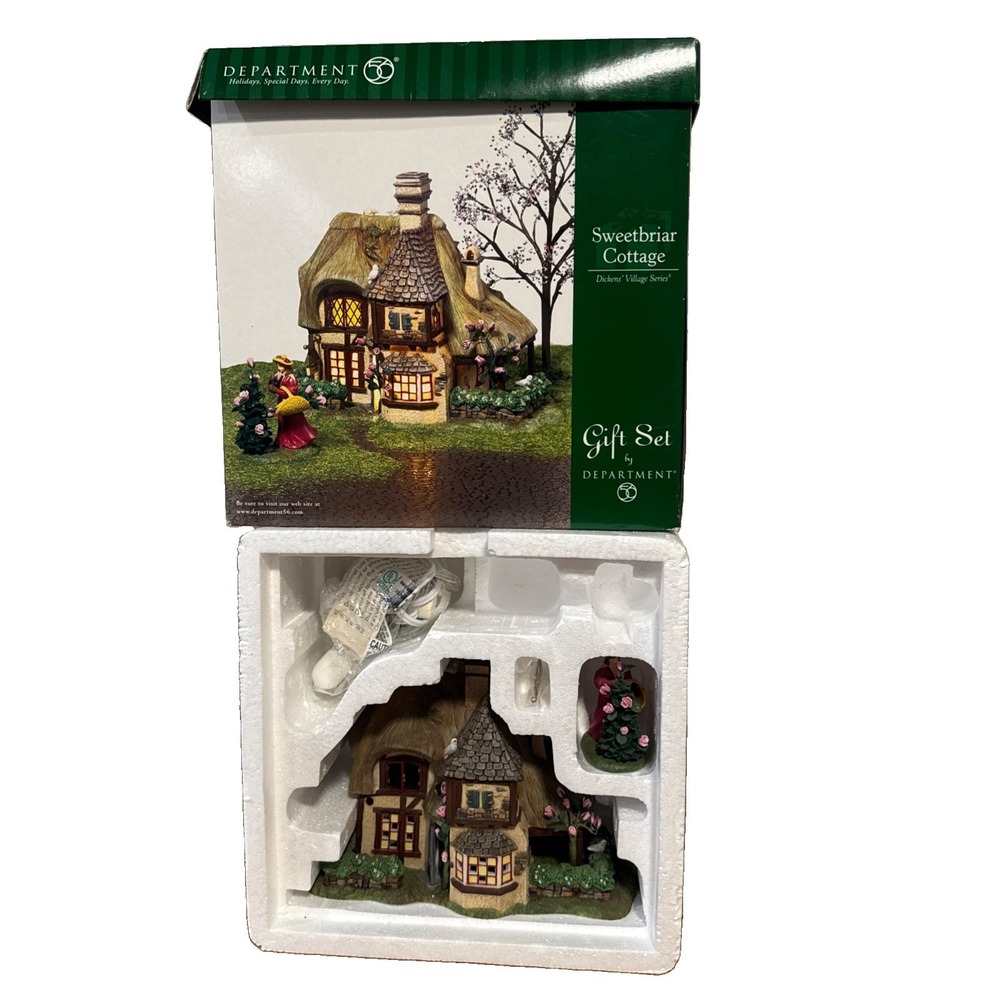 Department 56 Dickens' Village Series Lighted "Sweetbriar Cottage" #58518